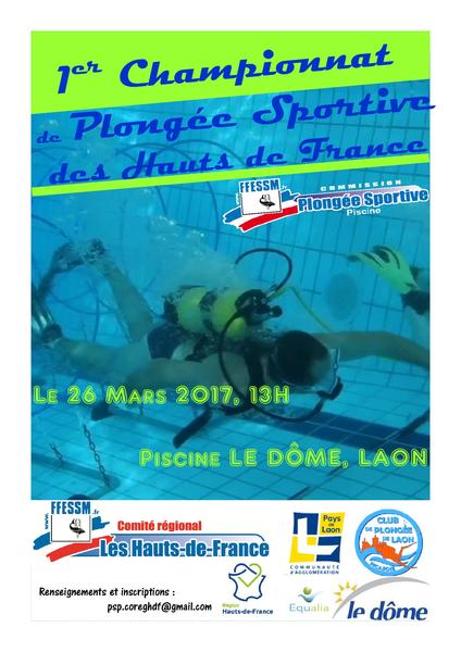 1er championnat des Hauts de France de Plongée Sportive